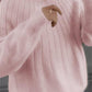 Cashmere Solid Color Fluffy Knitting Sweater-2