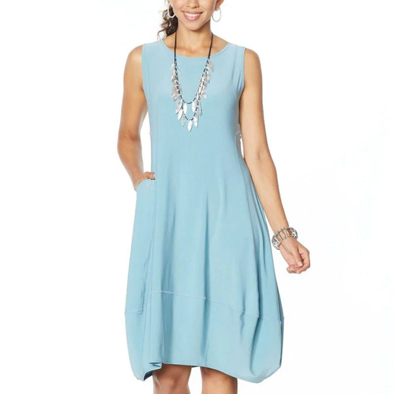 Matte Jersey Sleeveless Dress-2