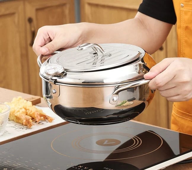 🔥Venda no último dia 49% 🔥Stainless Steel Deep Fryer, frete grátis para todo o mundo