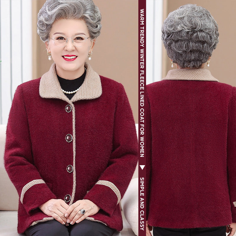 Warm Trendy Winter Fleece Lined Coat for Women-6