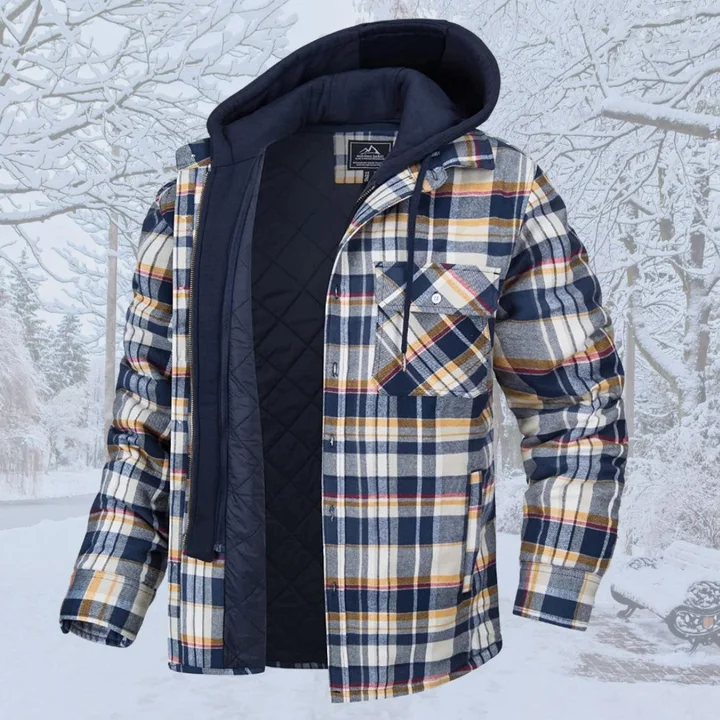Men's Warm Winter Jacket (Detachable hat) - Free Shipping-2
