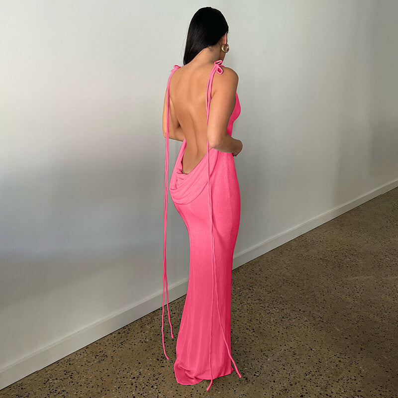 Son gün satışı % 49Serenity backless maxi elbise (2 ücretsiz kargo satın)