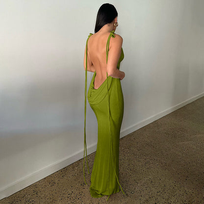 Siste dagsalg 49%Serenity Backless Maxi Dress(Kjøp 2 gratis frakt)