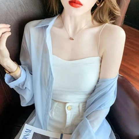 Last Day Sale 49%-Multi-color pearl sunscreen women's shirt