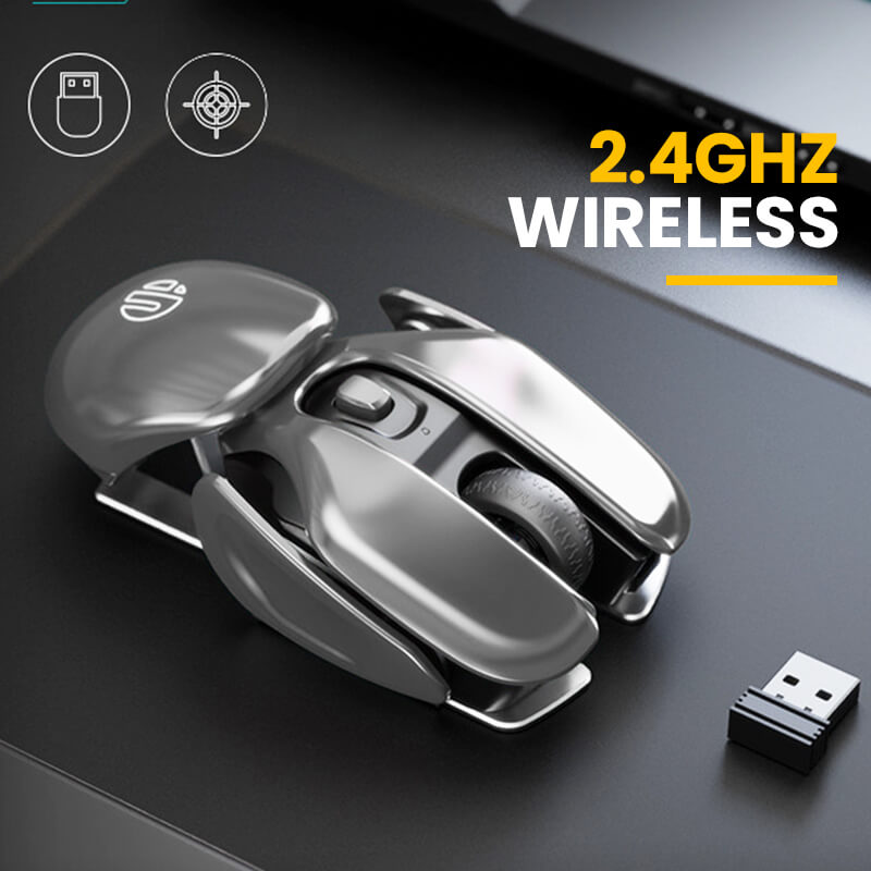 🔥2023 New Hot Sale 50% Off🔥Wireless Ergonomics Metal Mouse