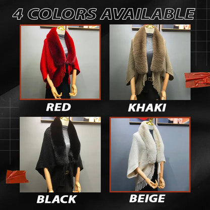 🔥Last Day Sale 50% Off🔥Fashion Fur Collar Shawl Cloak（Buy 2 free shipping）