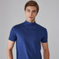 Men's High Neck Slim Fit T-shirt-1