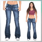 Women's Skinny Flare Jeans-7
