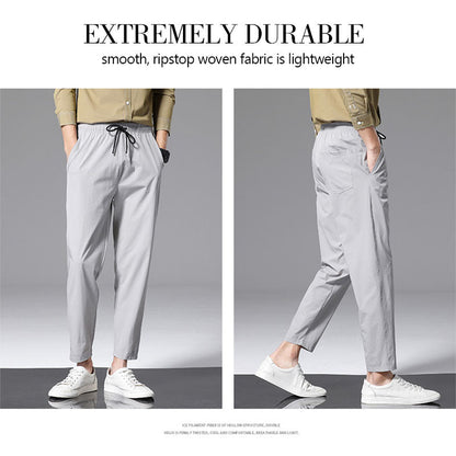 Breathable Ice Silk Drape Casual Pants-5