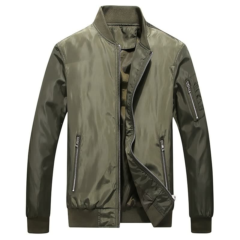 Men's Fashion Casual Solid Jacket-8