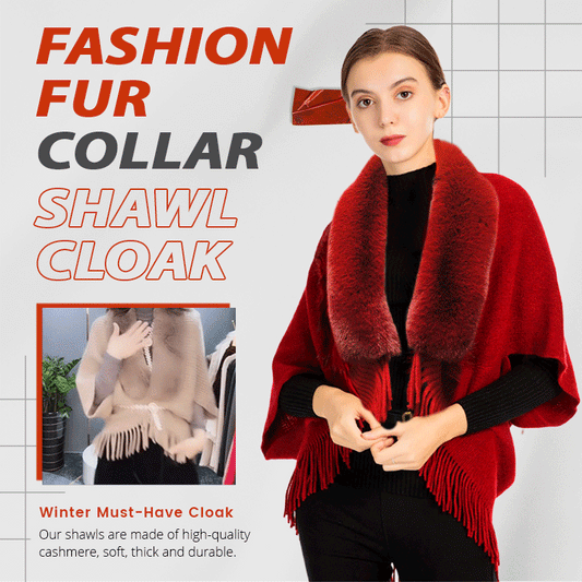 🔥Last Day Sale 50% Off🔥Fashion Fur Collar Shawl Cloak（Buy 2 free shipping）