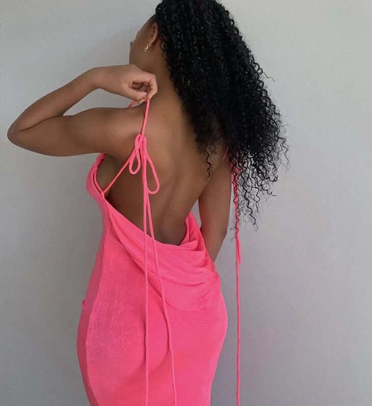 🔥Sidste dags udsalg 49% 🔥Serenity Backless Maxi Dress (Køb 2 gratis forsendelse)