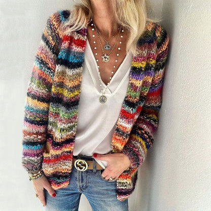 Women's Knitted Cardigan Loose Outwear-1