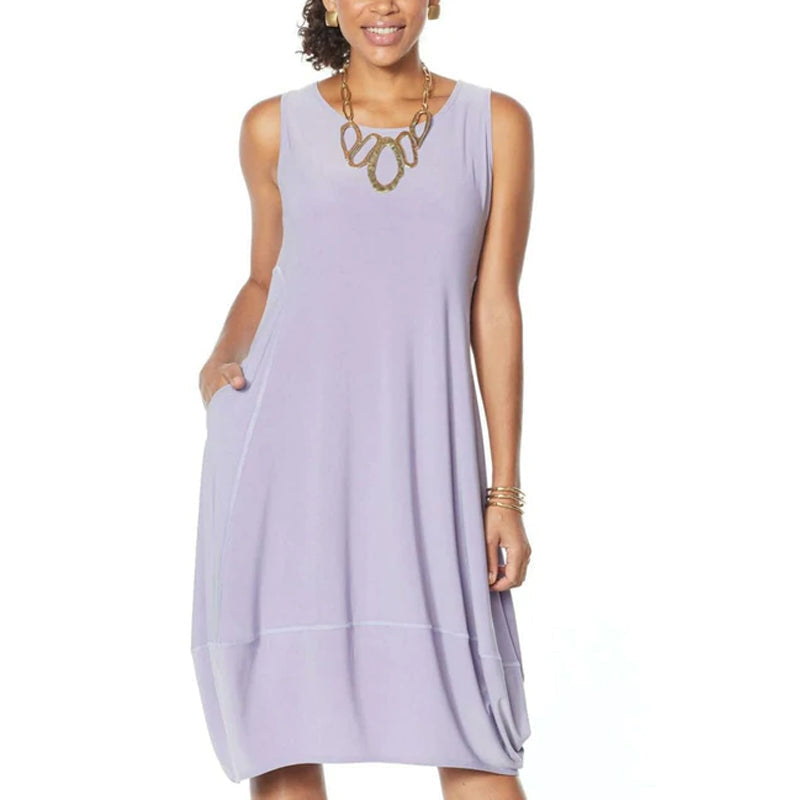 Matte Jersey Sleeveless Dress-3