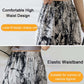 Ice Silk Printed Casual Pants For Women-4