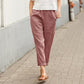 Buy 2 Free Shipping-Linen-cotton women's large size loose pants