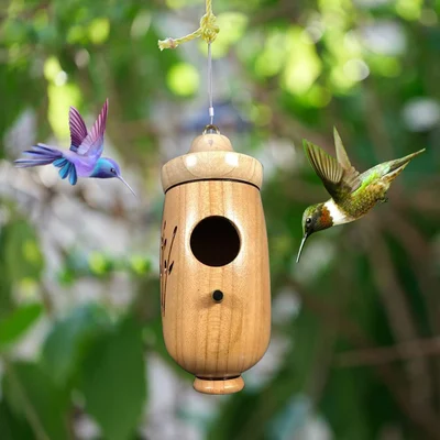 Promotion du dernier jour-50%Maison de colibri en bois-cadeau pour les amoureux de la nature