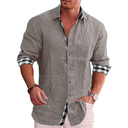 2022 Summer Gentleman Paneled Casual Buttons Pocket Blouse-4