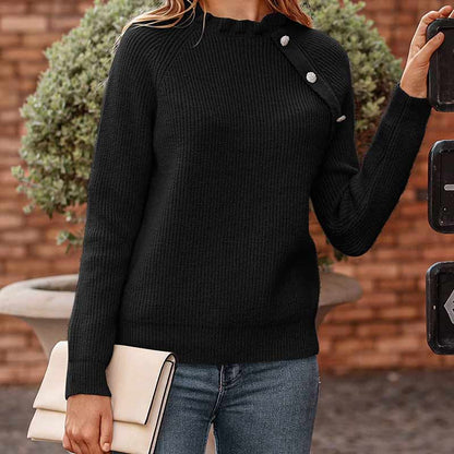 Sweater casual blouse met lange mouwen voor dames