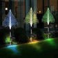 Agu Weihnachts geschenkBesehen 7 Farbwechsel Solar Weihnachts bäume Lichter