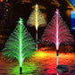 🎅Agu julegave🎁Ase7 farve skiftende Solar Juletræer lys🎄