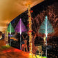 Cadeau de Noël Agu】 7 lumières solaires changeantes d'arbres de Noël de couleur