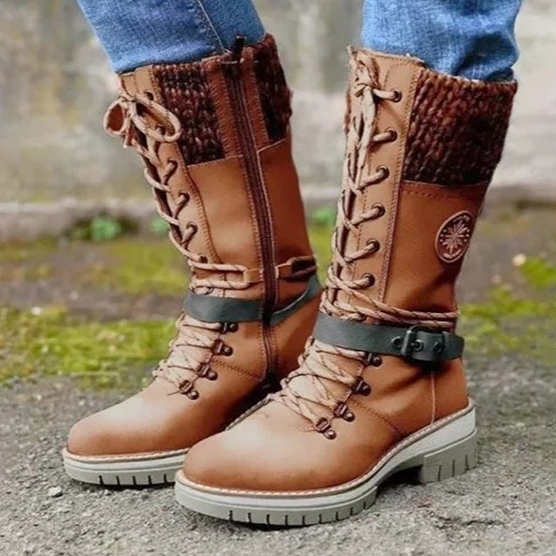 Botas de neve impermeáveis femininas