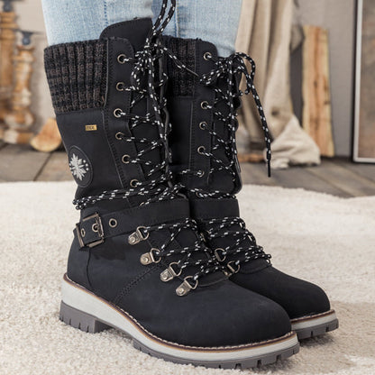 Botas de neve impermeáveis femininas