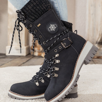 Botas de neve impermeáveis femininas