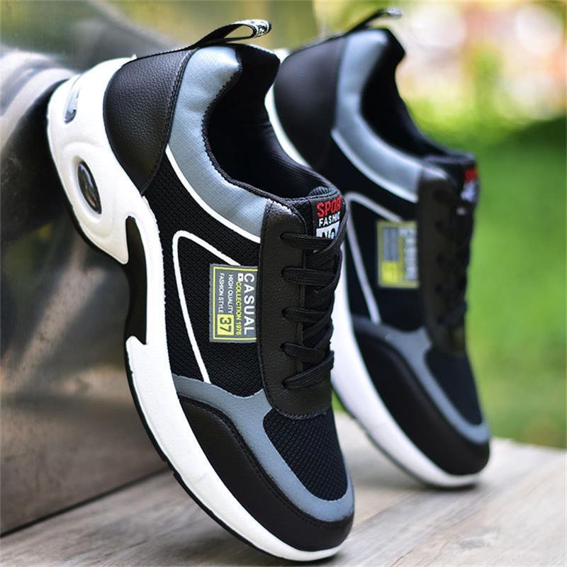 Men's Casual Comfortable Rubber Cushion Sole Sneakers