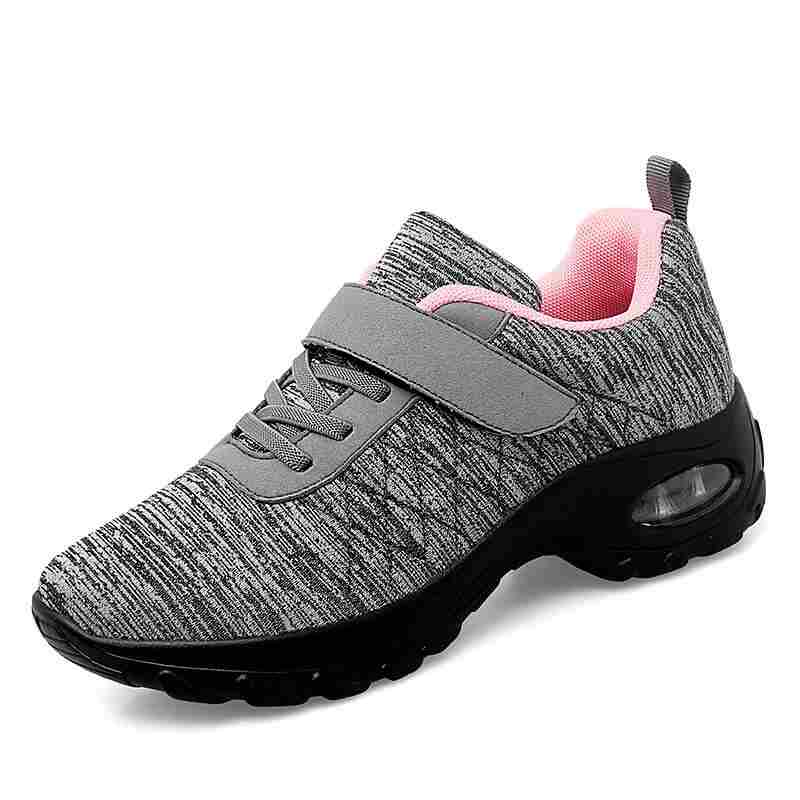 Zapatillas de deporte deportivas antideslizantes con cojín de aire elástico transpirable cómodo de moda casual para mujer