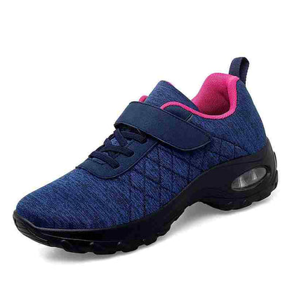 Zapatillas de deporte deportivas antideslizantes con cojín de aire elástico transpirable cómodo de moda casual para mujer