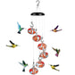 Encantadores comederos para colibríes con campanillas de viento