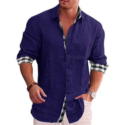 2022 Summer Gentleman Paneled Casual Buttons Pocket Blouse-9