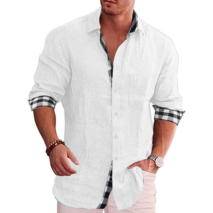 2022 Summer Gentleman Paneled Casual Buttons Pocket Blouse-10