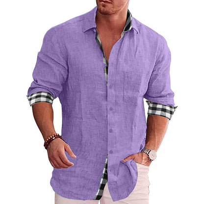 2022 Summer Gentleman Paneled Casual Buttons Pocket Blouse-11